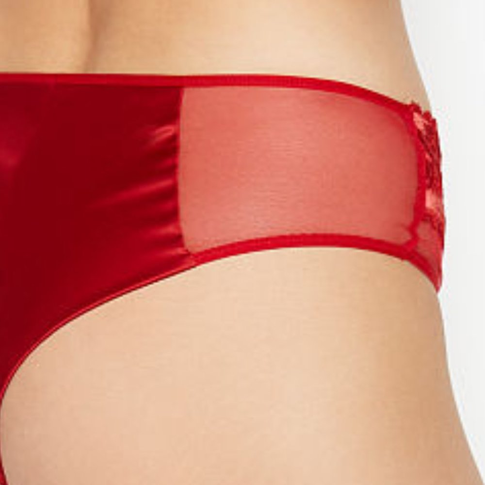 Last One! Red Velvet Trim NWT VS S Midrise Cheeky - Picture 4 of 16